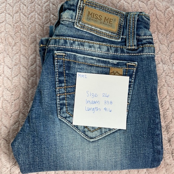 Miss Me Denim Size 26 Women's Sunny Boot Cut Santa Barbara - Picture 15 of 15
